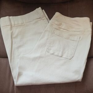 Belle by Kim Gravel Triplelux Wide Leg Cropped Jeans